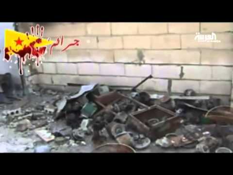 بالفيديو ميليشيات حزب الاتحاد الكردي يجرف بيوت السوريين ويعتقلهم