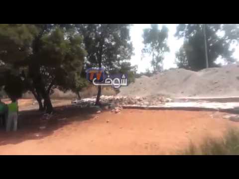 بالفيديو انهيار جدار ملعب في القنيطرة