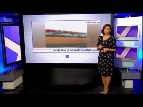 شاهد تكدس المواطنين والسيارات في منفذ الوديعة