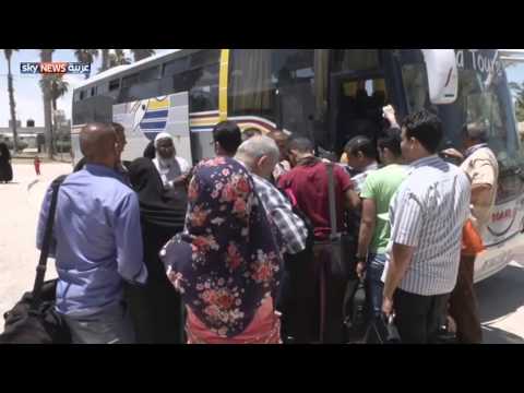 فيديو مصر تفتح معبر رفح البري