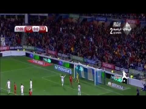 شاهد إسبانيا تفوز على روسيا البيضاء بثلاثية نظيفة