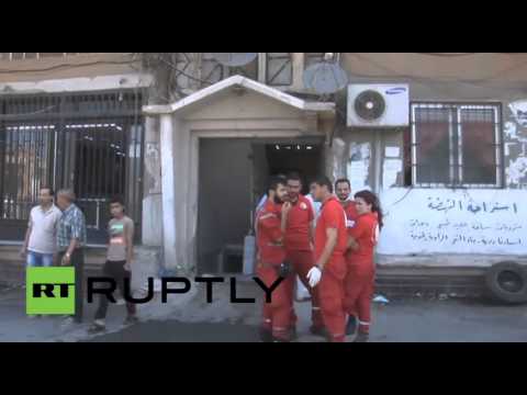 شاهد إصابة 35 شخصًا خلال تفجيرين في حمص