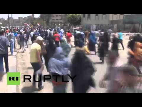 فيديو تفريق مظاهرة لمؤيدي الإخوان في القاهرة
