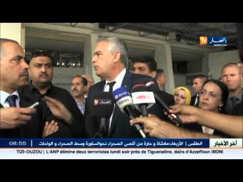 شاهد وزير النقل في زيارة تفقديّة للمحطّة الجويّة الجديدة في عنابة