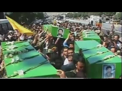 فيديو إيران تُشيع عناصر من الحرس الثوري