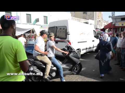 شاهد توقيف متهم بالإتجار في المواد المخدرة في البيضاء