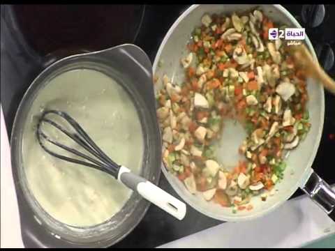 بالفيديو طريقة تحضيرمعكرونة فرن بالخضروات والمشروم