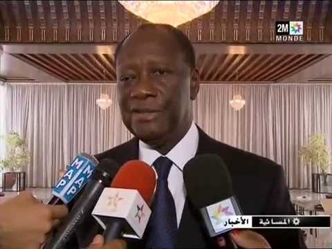 محمد السادس يستقبل رئيس جمهورية كوت ديفوار في الرباط