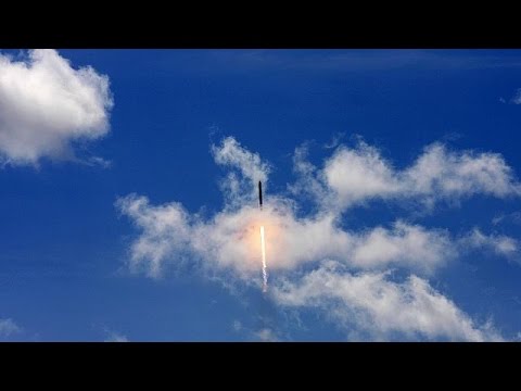 شاهد انفجار صاروخ فالكون 9 وقع بعد دقيقتين من إقلاعه
