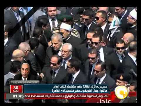 شاهد عباس يتصل بالسيسي لتقديم واجب العزاء في النائب العام