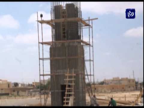 إعادة بناء مئذنتي مسجد محمد بن عايض في القطرانة