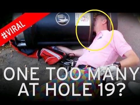فيديو لاعب غولف مخمور يتعرض لموقف محرج