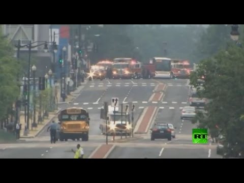 بالفيديو إغلاق مركز القوات البحرية في واشنطن