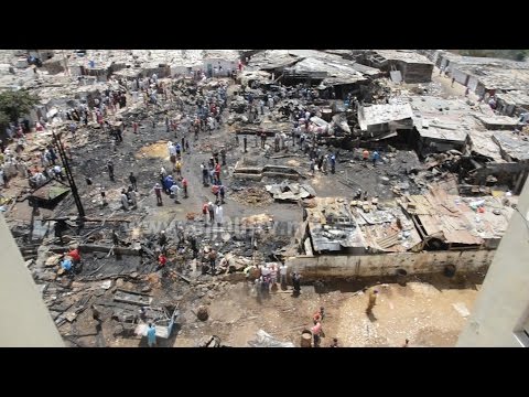 بالفيديو مأساة حريق مهول يلتهم كاريان الرحامنة في الدار البيضاء