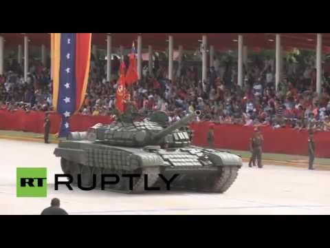 فيديو استعراض عسكري في فنزويلا بمناسبة عيد الاستقلال