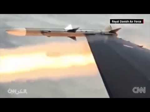 بالفيديو مقاتلة f16 دنمركية تدمر طائرة استطلاع