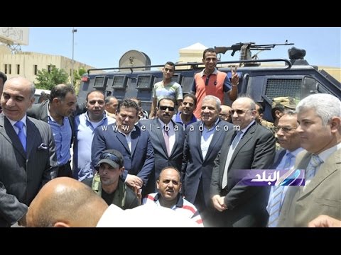 محلب  شعرت وبالأمن والأمان فى العريش