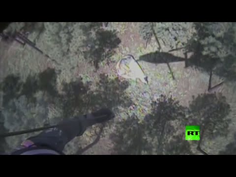 شاهد مقاتلة إف  16 تصطدم بطائرة صغيرة أثناء التحليق