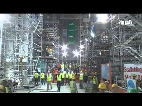 شاهد سعوديون يتدربون ويتوظفون في توسعة الحرم النبوي