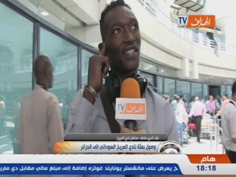 بالفيديو وصول بعثة المريخ السوداني إلى الجزائر