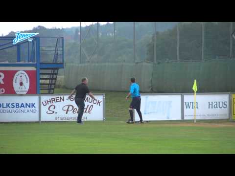 شاهد البط يتسبب في إيقاف مباراة زينيت ولودجريتس الودية