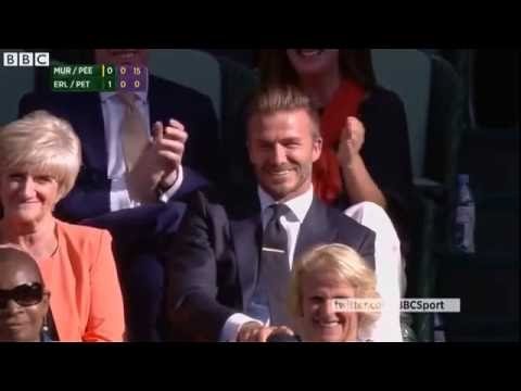 بالفيديو ديفيد بيكهام يلتقط ببراعة كرة تنس شاردة