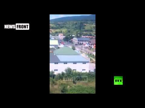 مشاهد لـ اشتباك مسلح بأقصى غرب أوكرانيا