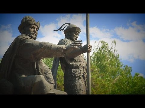 فيديو نصب عملاق للاحتفال بـ550 عامًا على تأسيس الدولة الكازاخستانية