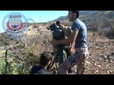 بالفيديو تدمير سيارة زيل بصاروخ تاو