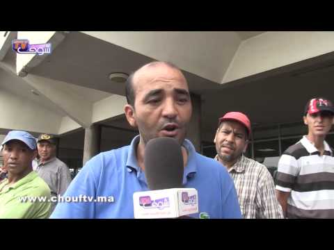 شاهد فوضى محطة أولاد زيان قبل عيد الفطر