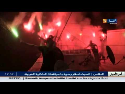 شاهد أنصار مولودية الجزائر يحضرون للاحتفال بذكرى التأسيس