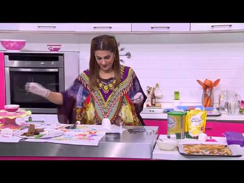 طريقة تزيين كيكة الشنطة