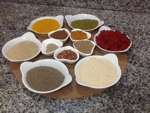 تحضير التوابل المغربية في المنزل
