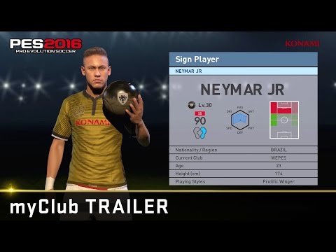 نيمار فى إعلان “pes 2016 “