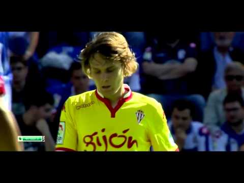 شاهد لاعب برشلونة المعار يبدع مع ريال خيخون في الليغا