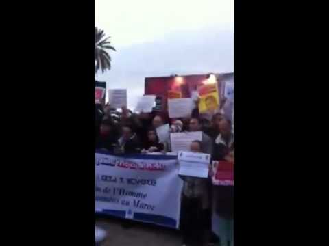 وقفة احتجاجية للهيئات الحقوقية المقاطعة للمنتدى العالمي