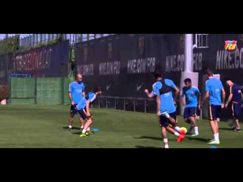 شاهد أول تدريب لـبرشلونة بعد فضيحة سيلتا فيغو