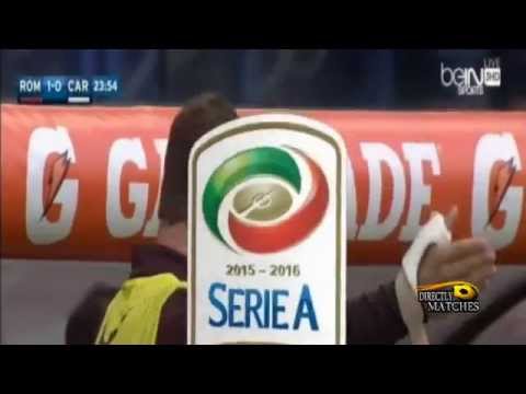 بالفيديو روما يسحق كاربي وصلاح يسجّل