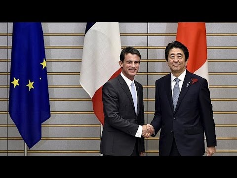شاهد رئيس الوزراء الفرنسي يسعى إلى تعزيز التعاون مع اليابان