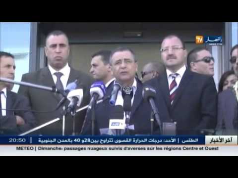 شاهد وزير الصناعة يتفقد الشركة الوطنية بعد الحريق