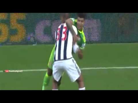 شاهد لاعب وست بروميتش يُنقذ منافسه من كسر الرقبة