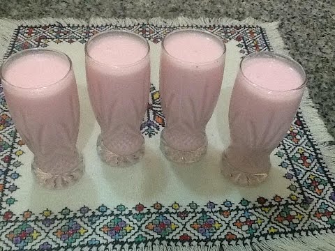 شاهد طريقة عمل عصيرالفراولة بالفلا