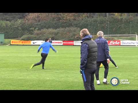 شاهد تدريبات إنتر ميلان لمواجهة روما