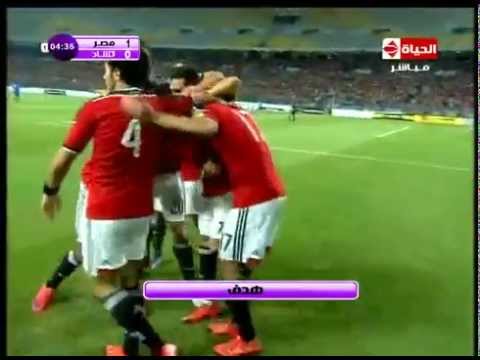 شاهد الهدف الأول لمنتخب مصر في مرمى تشاد