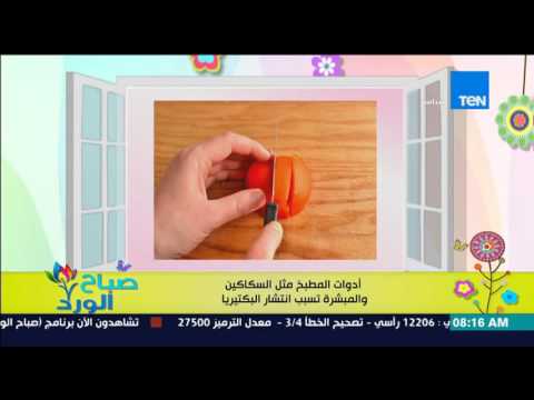 شاهد أدوات المطبخ تسبب انتشار البكتيريا