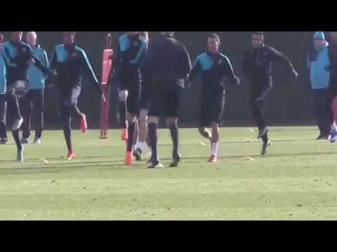 شاهد رامسي يعود إلى تدريبات أرسنال