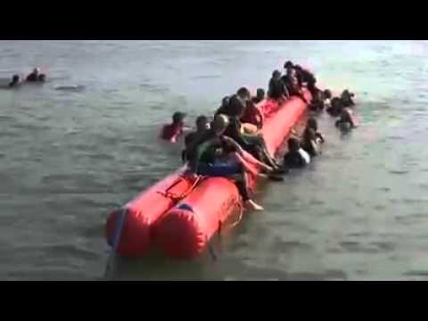 فيديو أنبوب السلامة للمهاجرين في قوارب الموت