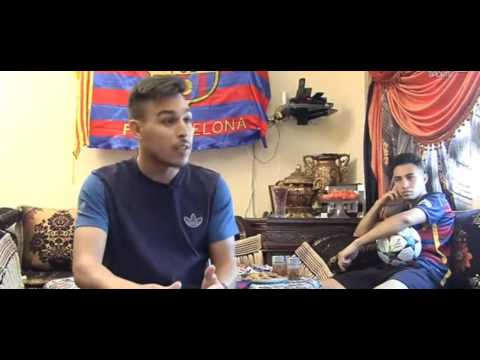 شاهد منزل وعائلة نجم برشلونة منير الحدادي