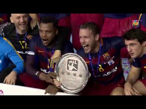 فريق برشلونة لكرة اليد يفوز بكأس أبطال أسوبال