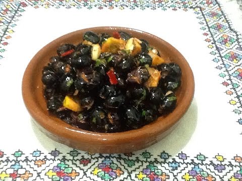 طريقة تخليل الزيتون الأسود